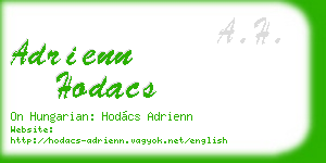 adrienn hodacs business card